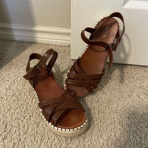 MIA Brown Sandals | Size 8